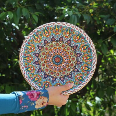 بشقاب سفالی خام مدل دایره