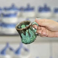 فنجان نعلبکی کمرباریک سرامیکی