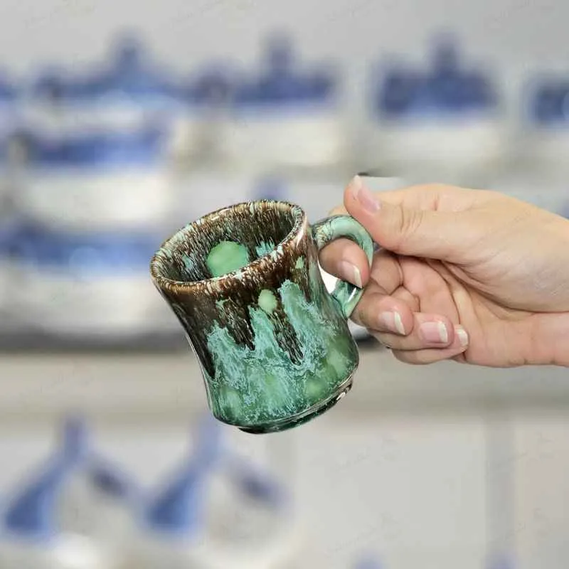 فنجان نعلبکی کمرباریک سرامیکی