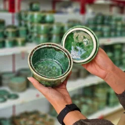 قندان سرامیکی بزرگ ماربل