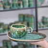 ست فنجان و زیرفنجانی سرامیکی توپی