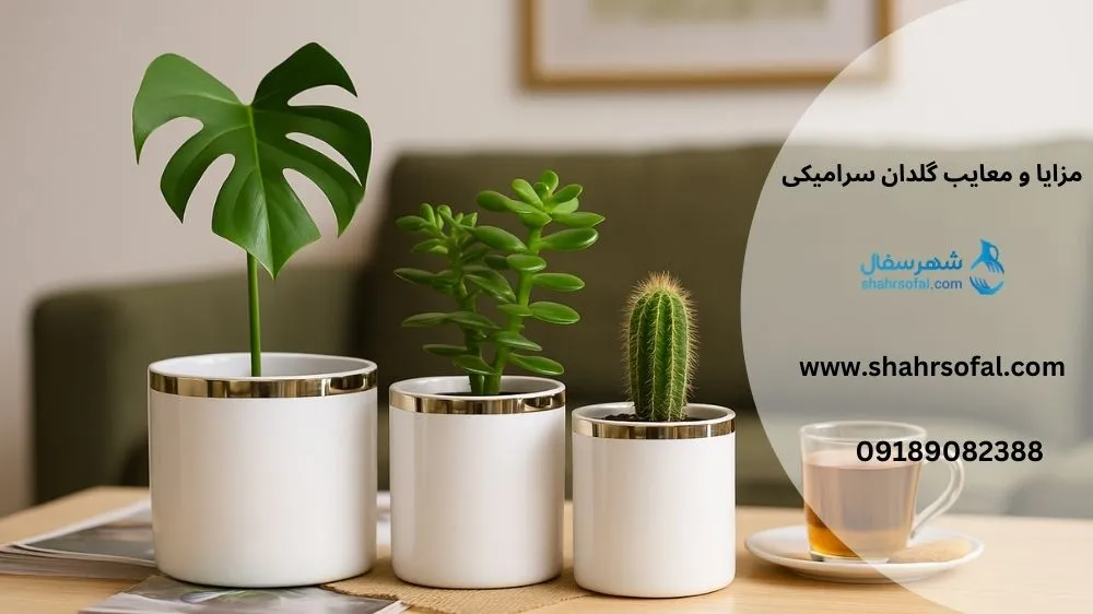 مزایا و معایب گلدان سرامیکی