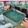 مرغ خوری سرامیکی وانسل مدل مربع