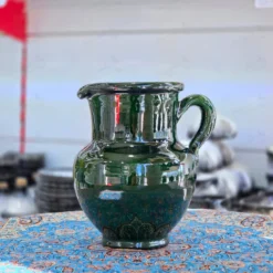 پارچ سفالی کوچک سبز