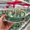 ست فنجان و نعلبکی سرامیکی الماس