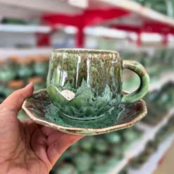 ست فنجان و نعلبکی سرامیکی الماس