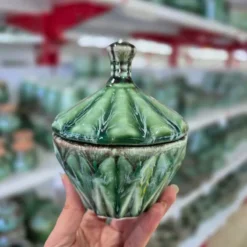 قندان سرامیکی مدل نیزه ای ماربل